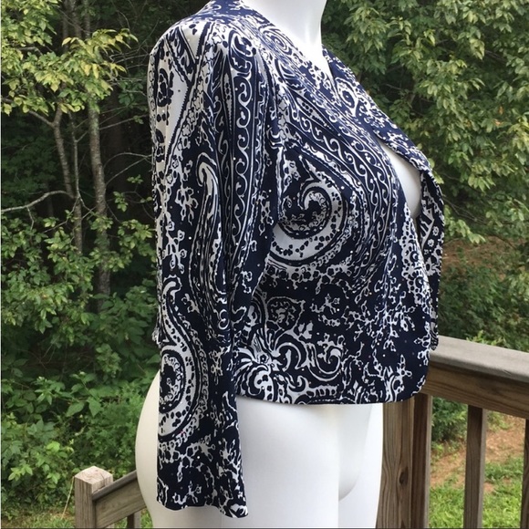 Jessica Howard unlined black and white sparkle paisley jacket size 12 - Picture 4 of 7
